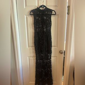 Black lace dress